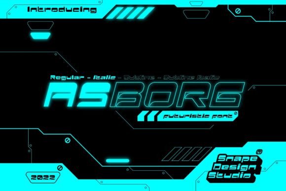 Asborg: A Futuristic Display Font for Editorial Identity