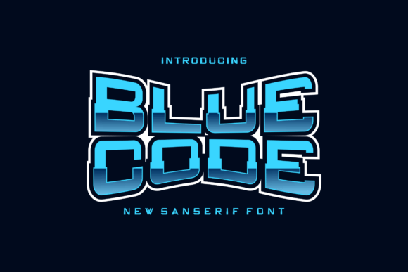 Bluecode: A Bold Display Font for Digital Branding