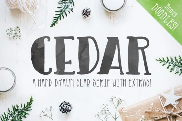 Cedar: A Hand-Drawn Display Font for Editorial Warmth