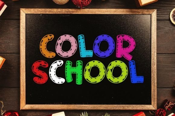 Color School: A Playful Display Font That Makes Your Brand Feel Inviting