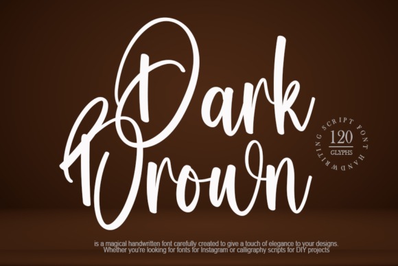 Dark Brown Font: A Thoughtful Script for Brand Identity