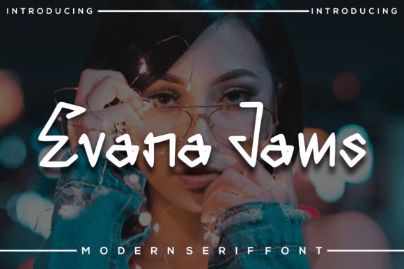 Evana Jams: A Whimsical Display Font That Feels Like Handmade Magic