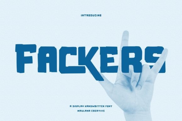 Fackers Handwritten Display Font for Small Business Branding