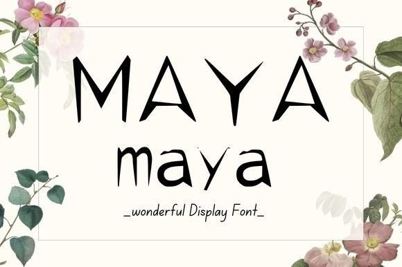 Maya: A Whimsical Display Font That Makes Your Brand Feel Like You