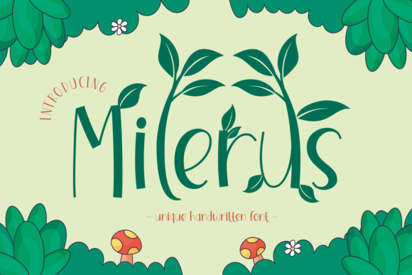 Milerus: A Whimsical Display Font for Editorial Charm