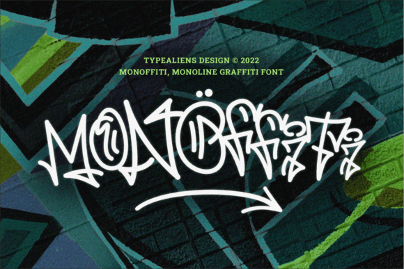 Monoffiti: A Modern Graffiti Display Font for Editorial Impact