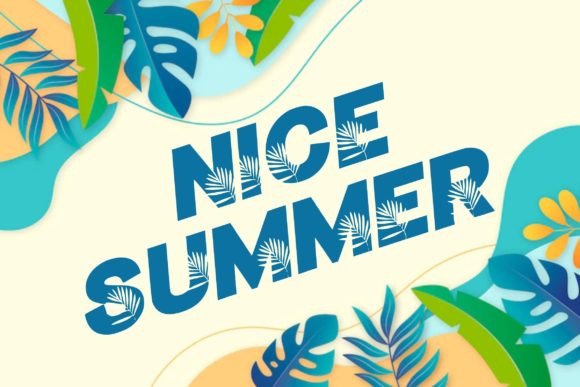 Nice Summer Font: A Bright, Playful Display Typeface for Campaigns
