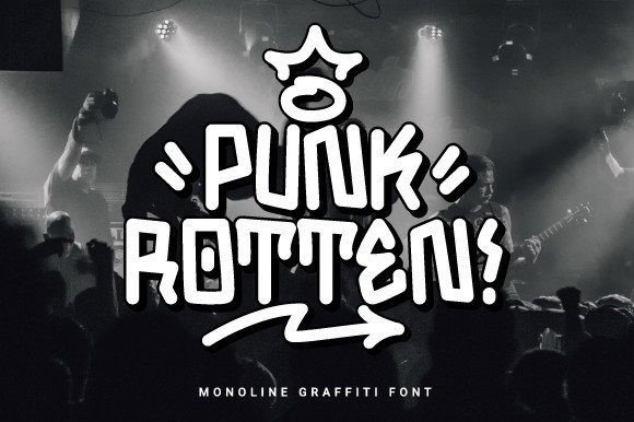 Punk Rotten: A Bold Display Font for Memorable Branding