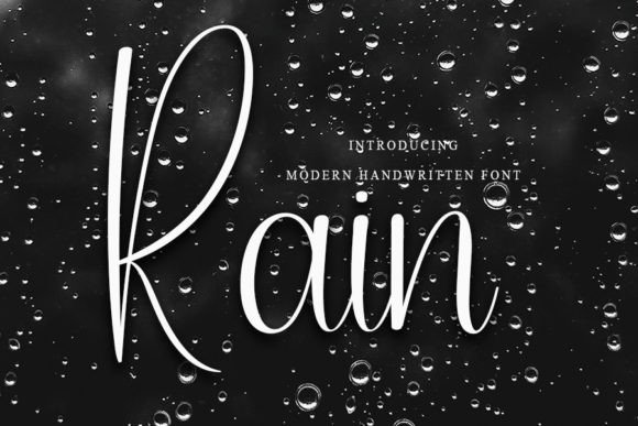 Rain Font: A Handwritten Typeface That Feels Like a Thoughtful Signature