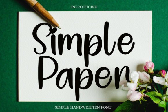 Simple Paper: A Handwritten Font That Feels Like Home