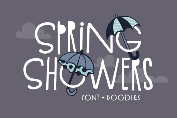 Spring Showers: A Delightful Display Font for Digital Brand Moments