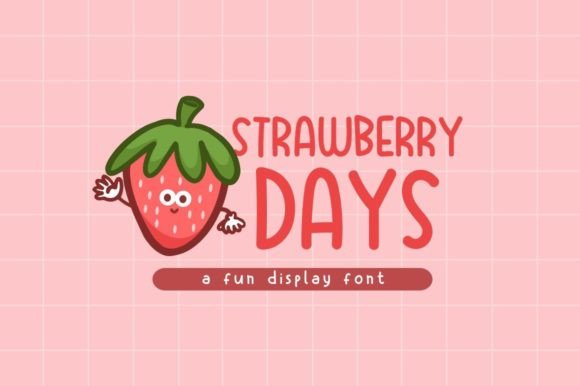 Strawberry Days: A Playful Display Font for Scroll-Stopping Campaigns