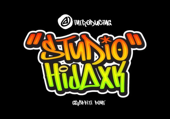 Studio Hijaxk: A Bold Graffiti Display Font for Handmade Brands
