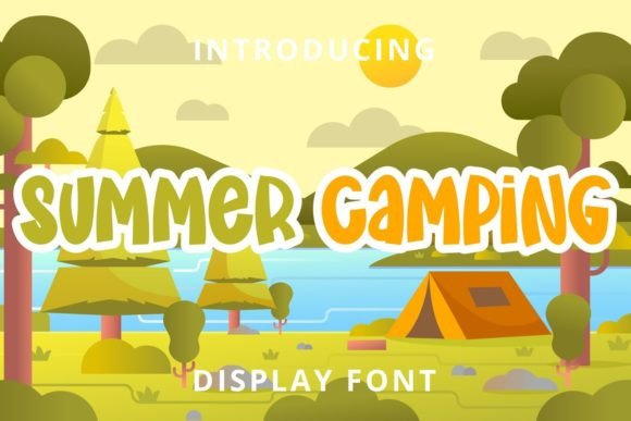 Summer Camping Font: Playful Display Type for Digital Brands