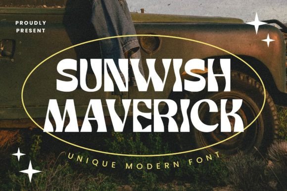Sunwish Maverick: A Vintage-Forward Display Font That Moves