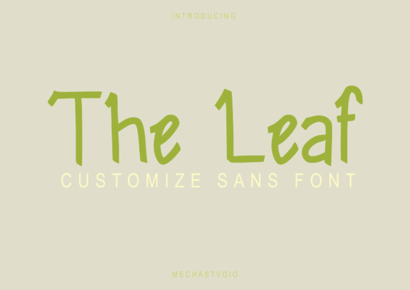 The Leaf Display Font: A Playful Yet Polished Choice for Small Business Branding