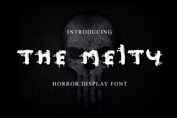 The Melty: A Display Font That Melts Into Your Haunted Craft Projects
