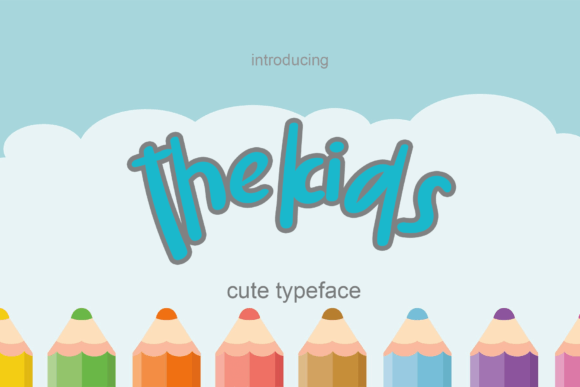 Thekids Display Font for Small Business Branding