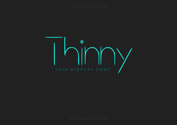 Thinny: A Minimalist Display Font That Elevates Real Branding Work