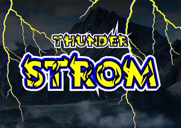 Thunder Strom: A Bold Display Font That Commands Attention