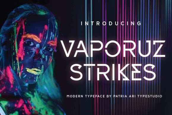 Vaporuz Strikes: A Display Font Built for Digital Impact